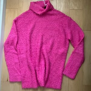 SIES MARJAN VIBRANT PINK TURTLENECK SWEATER